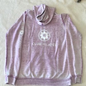 Club Pilates burnout zip up hoodie